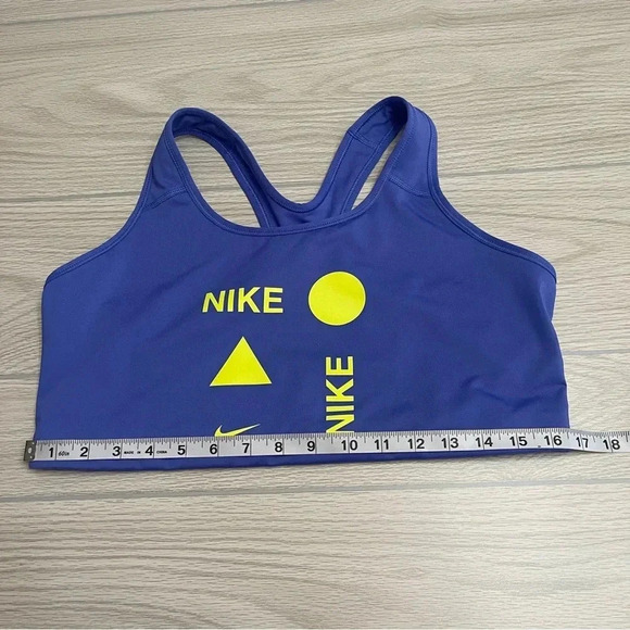 Nike Swoosh Plus Size Blue Racer Back Medium Support Sports Bra Women’s size 1XL - Picture 5 of 10